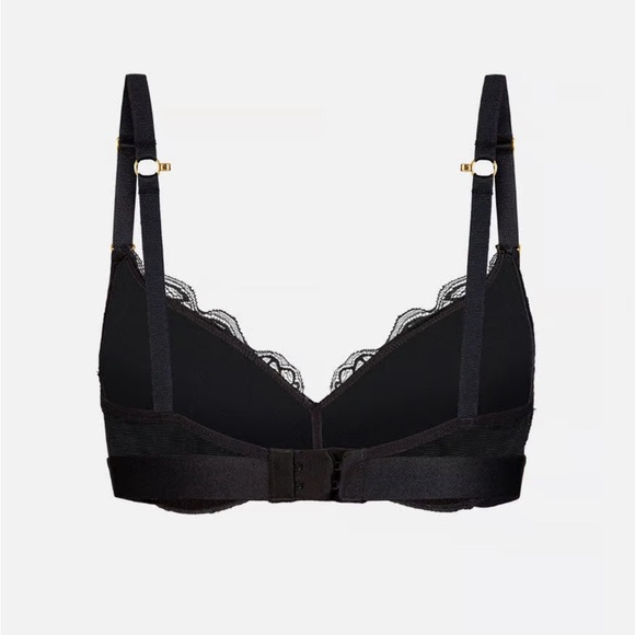 NWT Lively Lace No-Wire Push-Up Bra in Jet Black 34B - Picture 2 of 9